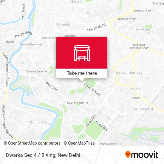 Dwarka Sec 4 / 5 Xing map