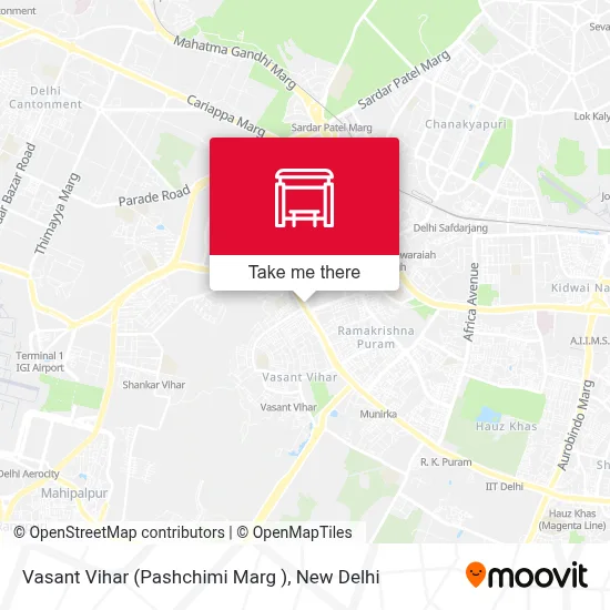 Vasant Vihar (Pashchimi Marg ) map