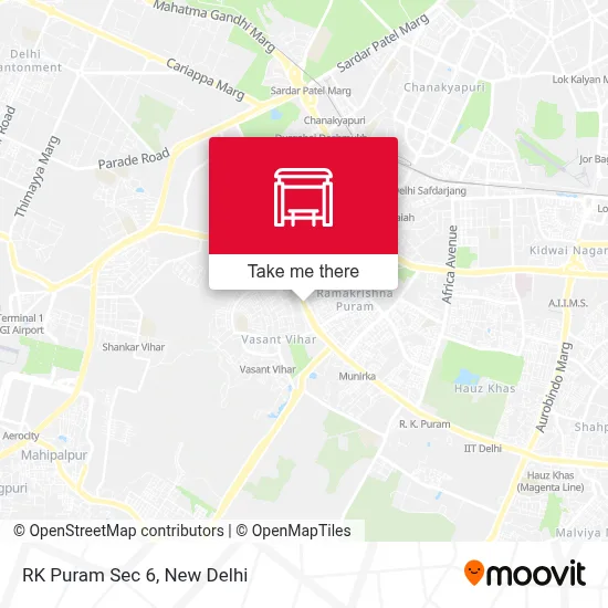 RK Puram Sec 6 map