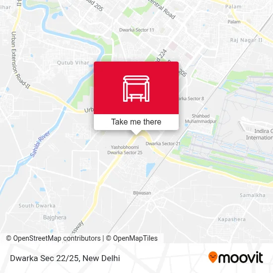 Dwarka Sec 22/25 map