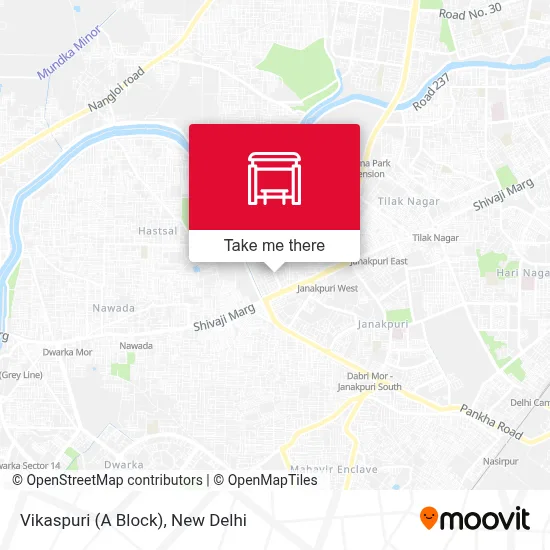 Vikaspuri (A Block) map