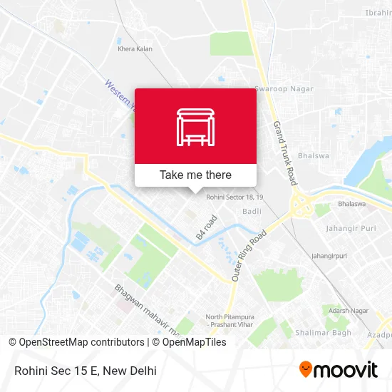 Rohini Sec 15 E map
