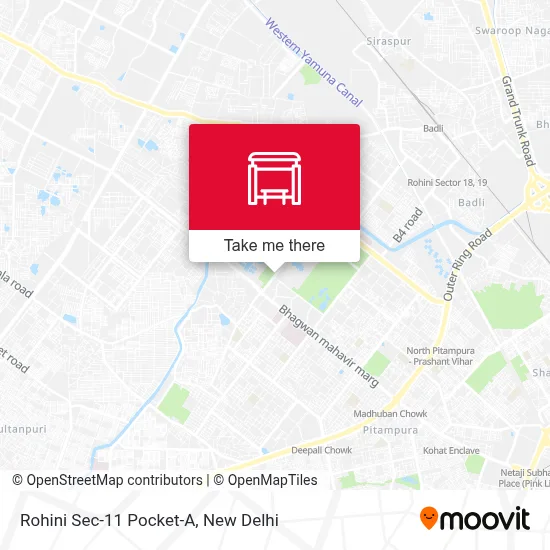 Rohini Sec-11  Pocket-A map