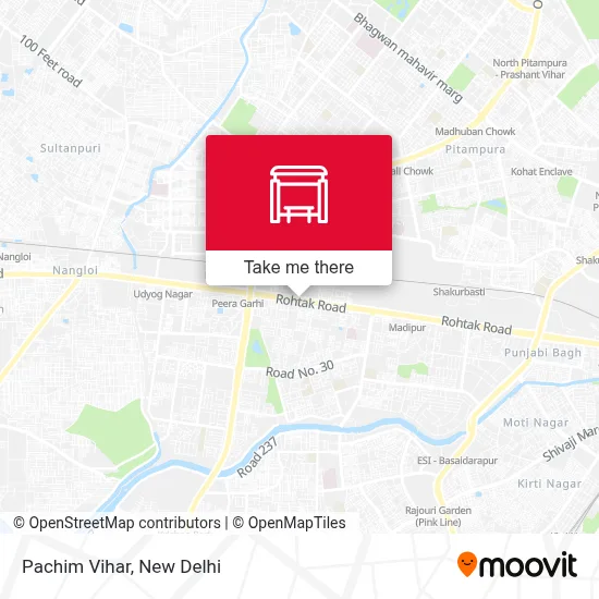 Pachim Vihar map