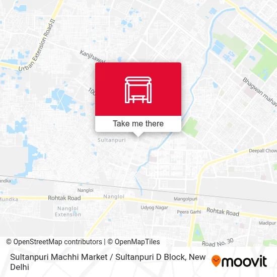 Sultanpuri Machhi Market /  Sultanpuri D Block map