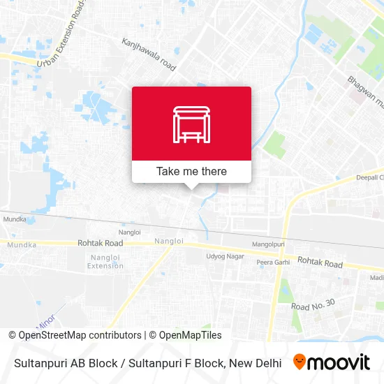 Sultanpuri AB Block /  Sultanpuri F Block map