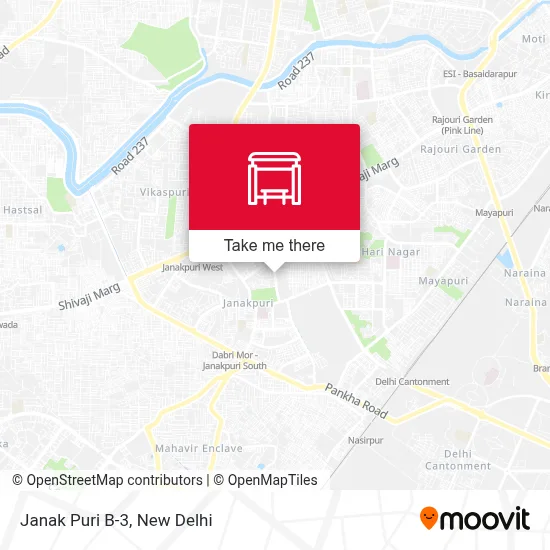 Janak Puri B-3 map
