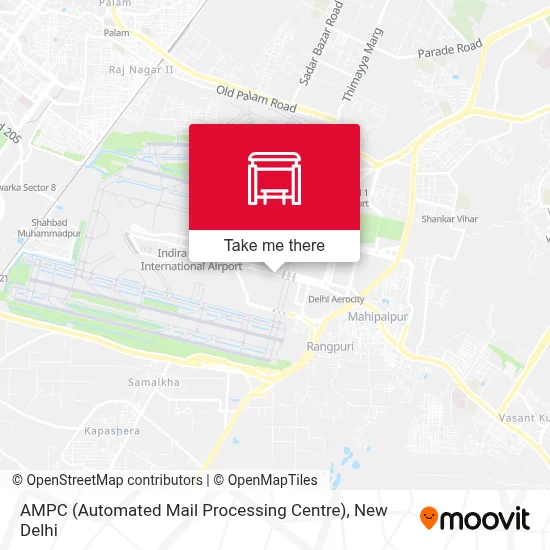 AMPC (Automated Mail Processing Centre) map