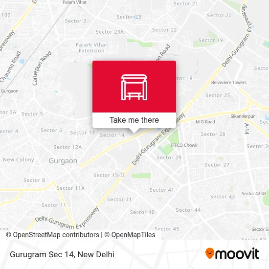 Gurugram Sec 14 map