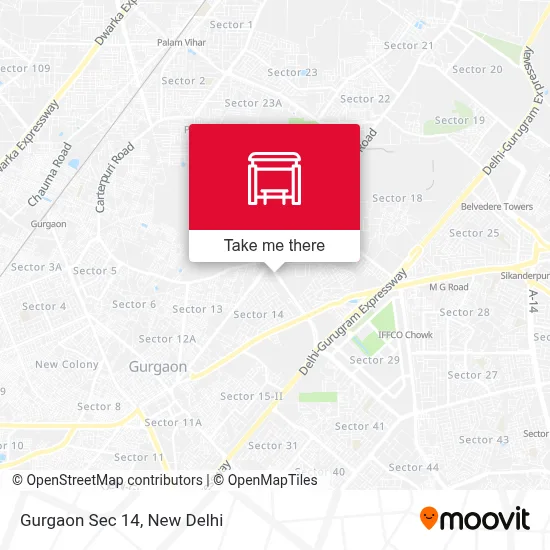 Gurgaon Sec 14 map