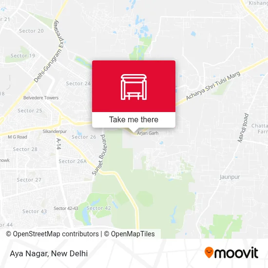 Aya Nagar map