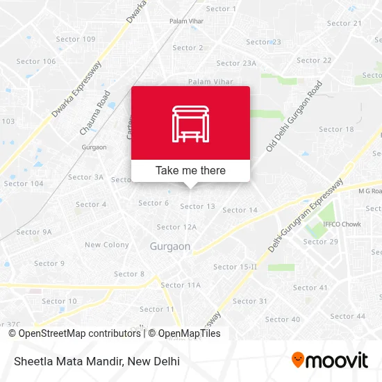 Sheetla Mata Mandir map