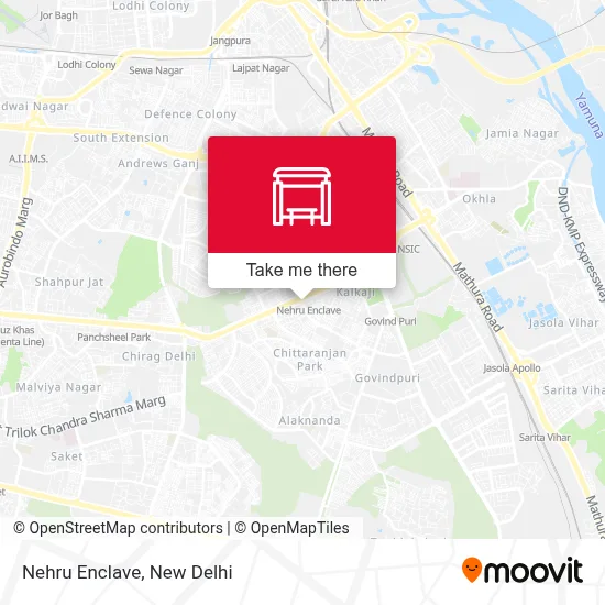 Nehru Enclave map