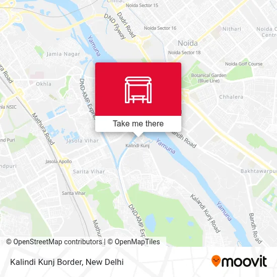 Kalindi Kunj Border map