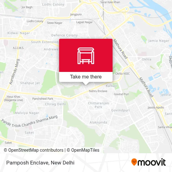 Pamposh Enclave map