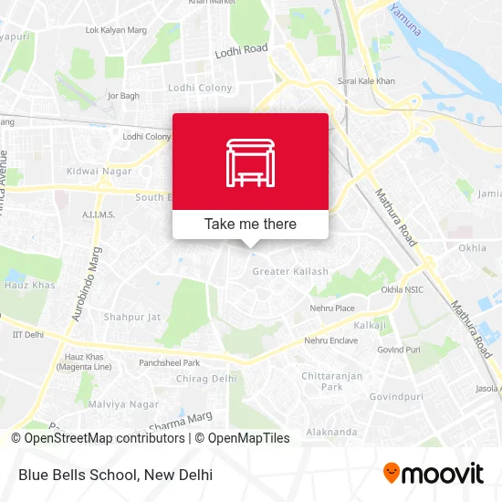 Blue Bells School map