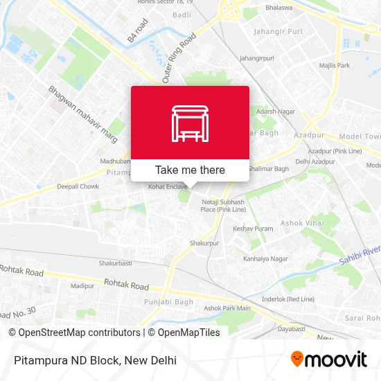 Pitampura ND Block map