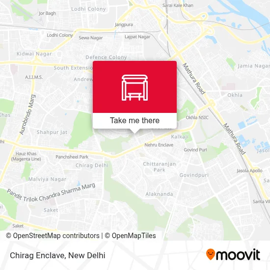 Chirag Enclave map