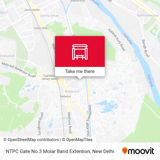 NTPC Gate No.3 Molar Band Extention map