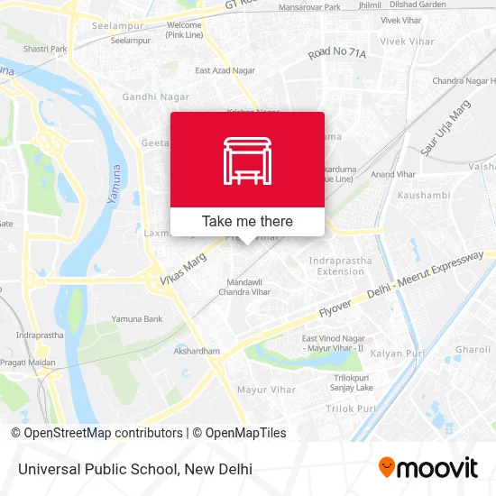 Universal Public School map