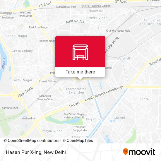 Hasan Pur X-Ing map
