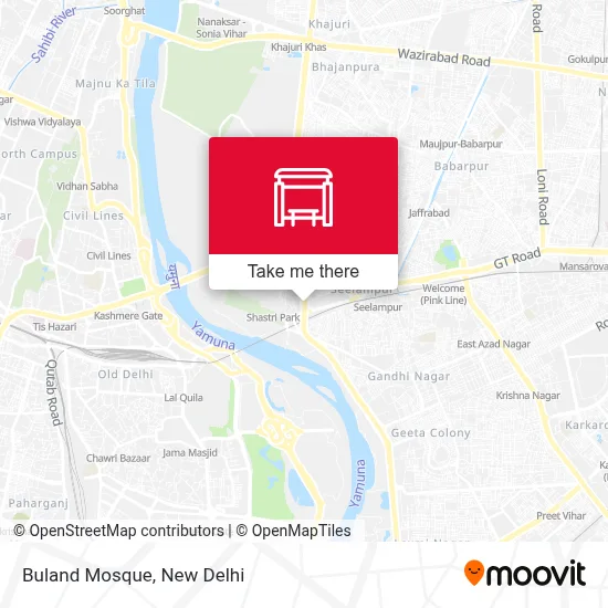Buland Masjid map