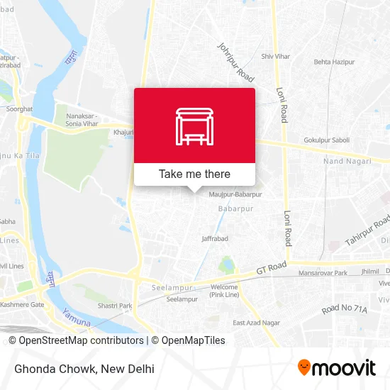 Ghonda Chowk map