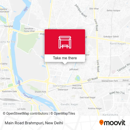Main Road Brahmpuri map