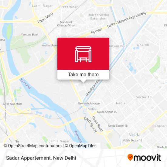 Sadar Appartement map