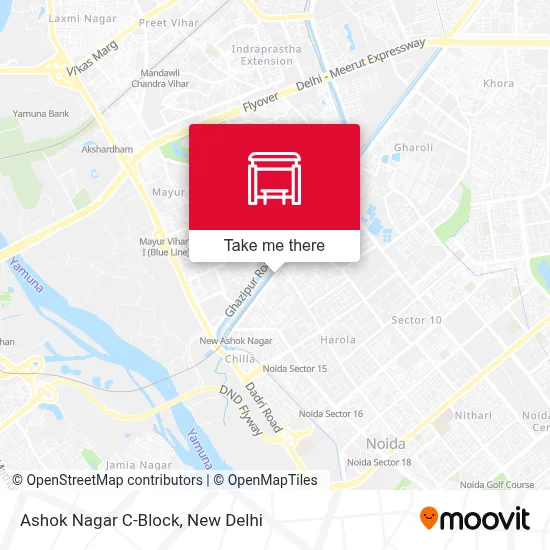Ashok Nagar C-Block map