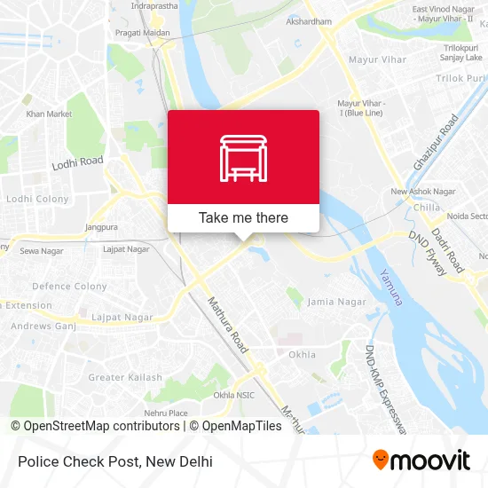 Police Check Post map