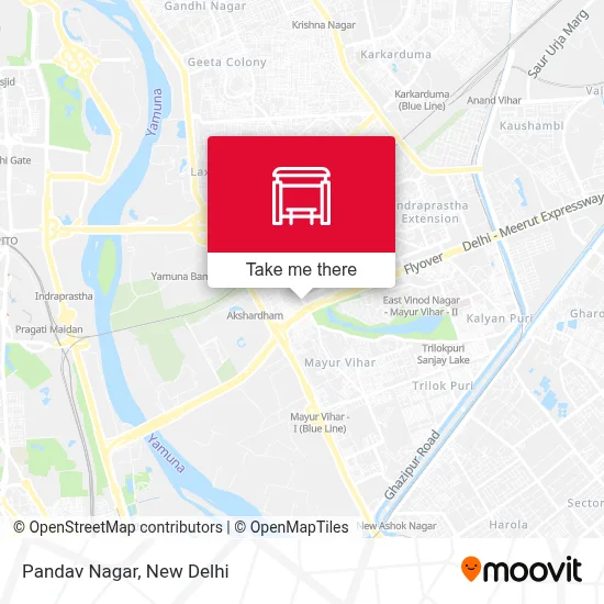 Pandav Nagar map