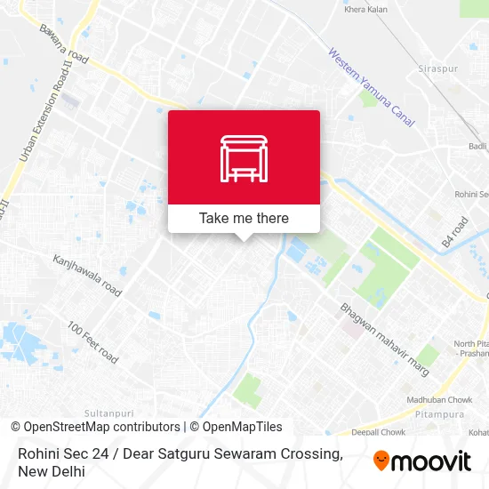 Rohini Sec 24 /  Dear Satguru Sewaram Crossing map