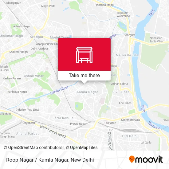 Roop Nagar / Kamla Nagar map