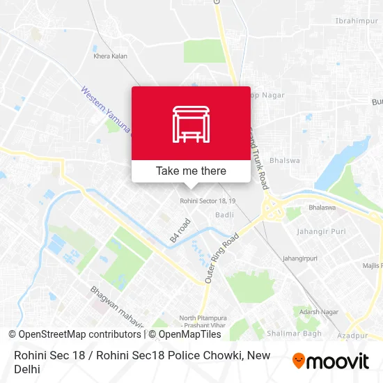 Rohini Sec 18 / Rohini Sec18 Police Chowki map