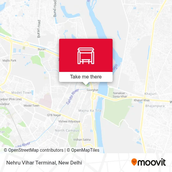 Nehru Vihar Terminal map