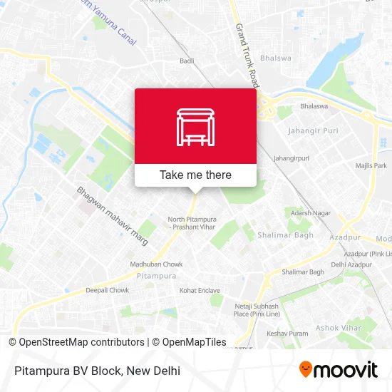 Pitampura BV Block map