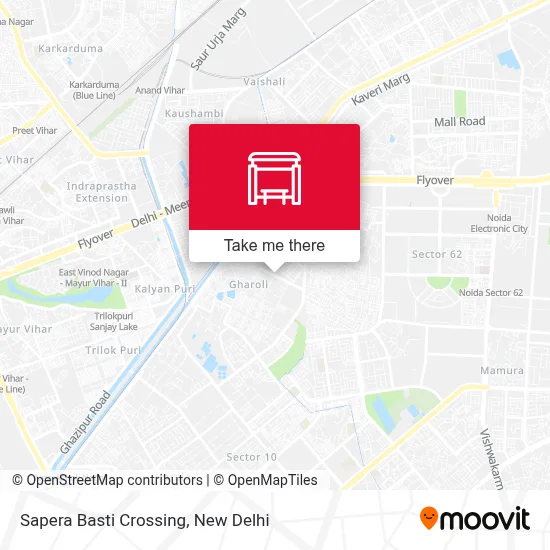 Sapera Basti Crossing map