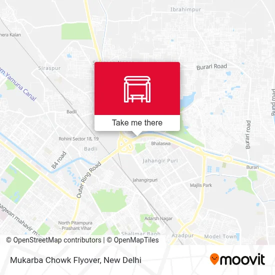 Mukarba Chowk Flyover map