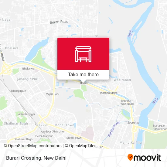 Burari Crossing map