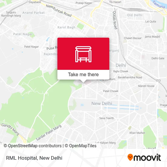 RML Hospital map