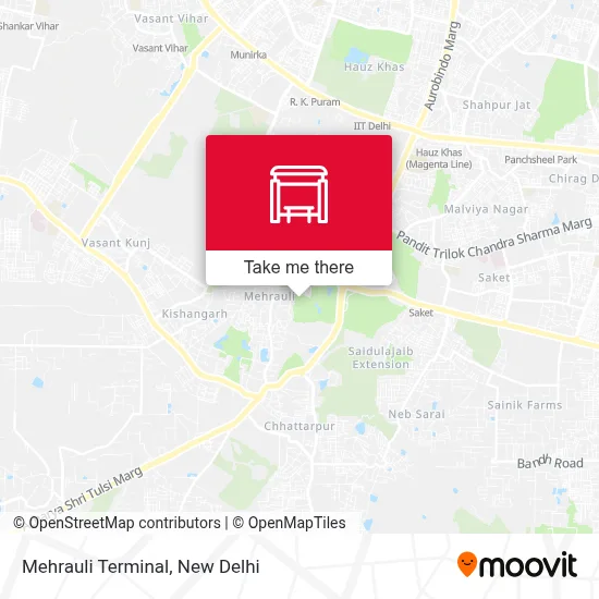 Mehrauli Terminal map