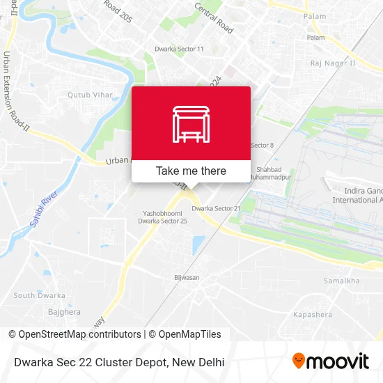 Dwarka Sec 22 Cluster Depot map