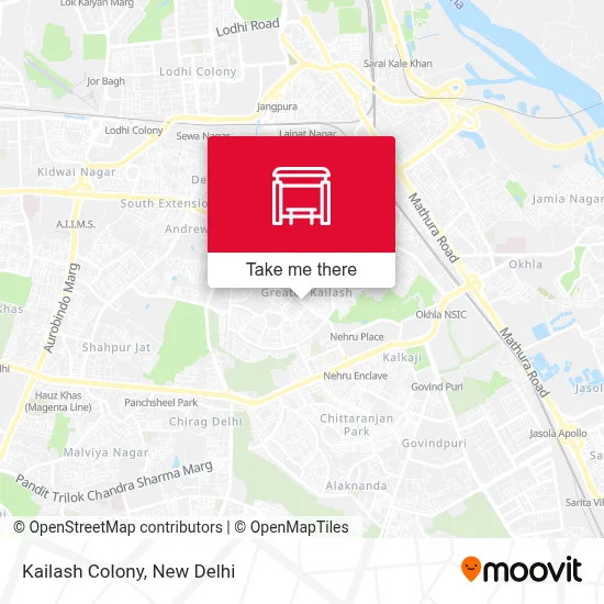 Kailash Colony map