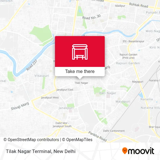 Tilak Nagar Terminal map