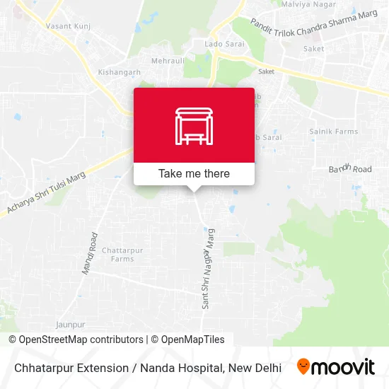 Chhatarpur Ext / Nanda Hospital map