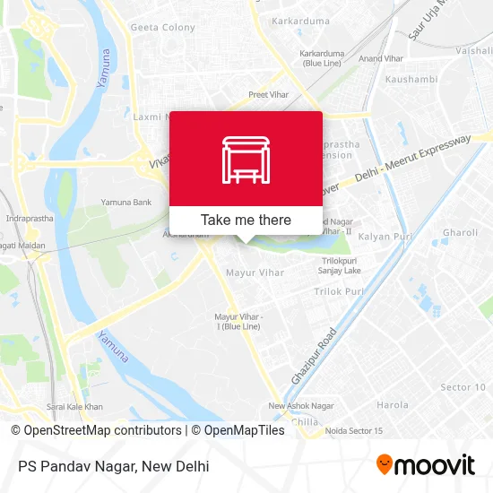 P S Pandav Nagar map