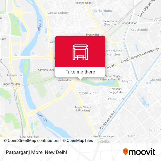 Patparganj More map