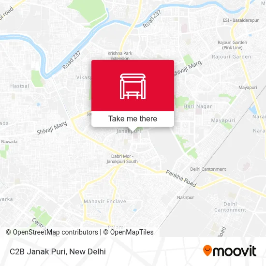 C2B Janak Puri map