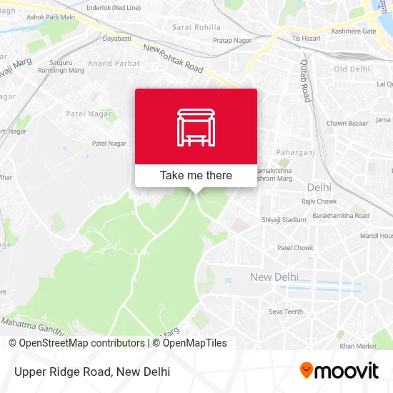 Upper Ridge Road map